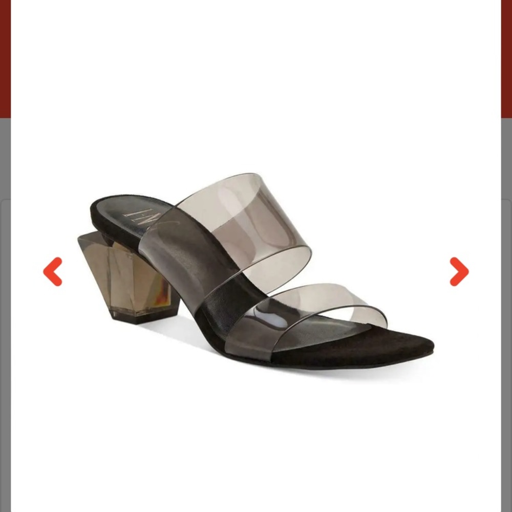 Brand New INC PVC mules 5.5